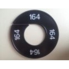 Maatring 9 cm zw/wit 164 Td05602164